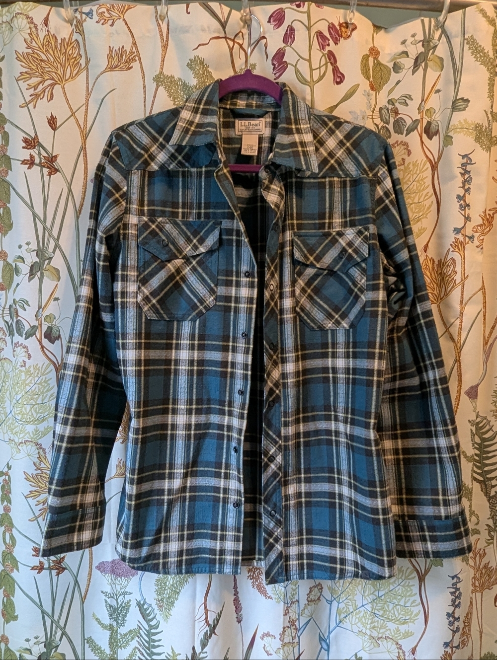 Men's L.L. Bean Plaid Flannel Button Down Shirt